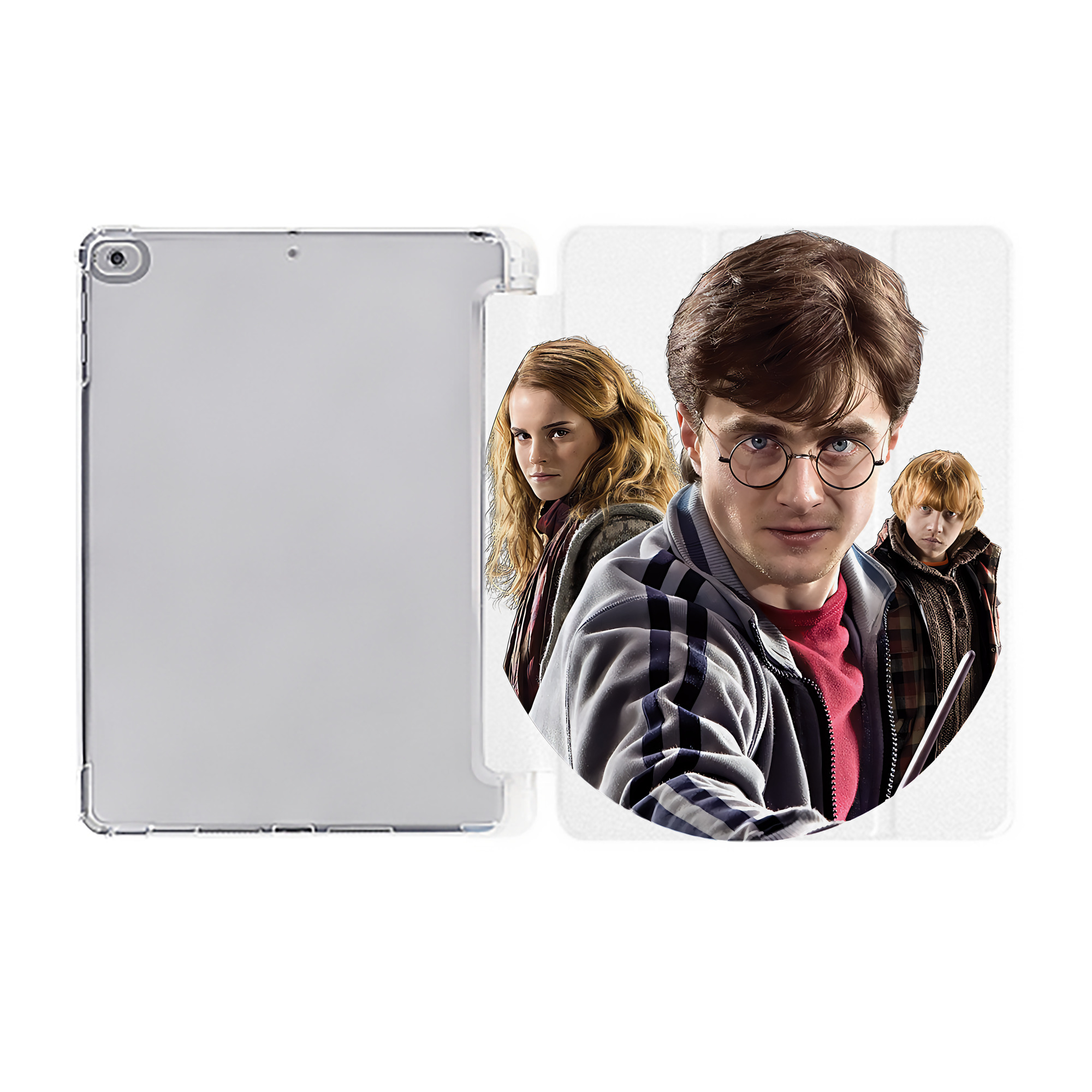 （画像用） Harry Potter ハリー・ポッターシリーズ IPad ケース ペン収納付き 三つ折りスタンド PUレザー×シリコン 対応機種9.5/10.5/10.9インチ